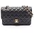 Timeless Borsa a tracolla Chanel Matelassé Double Flap Nero