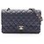 Borsa Chanel Matelassé Double Flap Blu navy