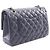 Borsa Chanel Matelassé Double Flap Blu navy - vista 2