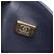 Borsa Chanel Matelassé Double Flap Blu navy - vista 5