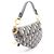 Mini borsa Saddle Christian Dior Beige Blu navy - vista 2