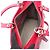 Borsa Christian Dior Lady Dior Large in pelle rosa - vista 3