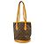 Borsa Bucket Louis Vuitton Monogram Canvas PM Marrone - vista 2