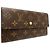 Cartera larga Louis Vuitton Monogram Castaño - vista 3