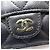 Timeless Cartera tríptico Chanel en piel de becerro granulado negro - vista 13