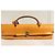 Hermès Herbag GM in tela beige e pelle naturale Marrone - vista 5