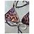 Autre Marque Conjunto de Bikini Triángulo Estampado Animal Handsome Castaño Negro Blanco Púrpura - vista 3