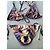 Autre Marque Conjunto de Bikini Triángulo Estampado Animal Handsome Castaño Negro Blanco Púrpura - vista 5