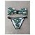 Autre Marque Conjunto de bikini bandeau estampado Pamela de Beaumont Negro Blanco Verde - vista 2
