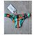 Roseanna Braguita de Bikini Gallery Estampada Negro Multicolor Verde Naranja - vista 4