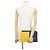 Hermès Clutch Kara Hermes in Jaune Ambre e Blue Ancre Nero Giallo - vista 4