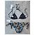 Conjunto de Bikini Albertine Estampado Tropical Negro Multicolor - vista 7