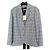 Blazer Hod a quadri blu e bianco