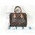 Borsa Louis Vuitton Speedy Monogram Canvas 25 Marrone - vista 2