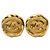 Orecchini a clip vintage Chanel Coco Mark D'oro