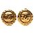 Timeless Orecchini a clip Chanel Coco Mark Vintage D'oro