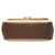 Céline Borsa Celine Macadam in pelle marrone - vista 3