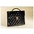 Borsa Chanel trapuntata in vernice nera Nero - vista 5