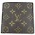 Portefeuille pliable Louis Vuitton Monogram Marron