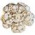 Anello Chanel Camelia CC Cristalli D'oro