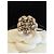Anello Chanel Camelia CC Cristalli D'oro - vista 2