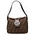Borsa a tracolla Fendi Zucca Mamma Baguette Marrone