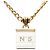Collana a catena Chanel Coco Mark No. 5 Nero D'oro - vista 2