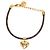 Bracciale Louis Vuitton Monogram Blooming Heart Marrone