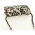 CHANEL ChainShoulderPouch Mini Matelasse 13 Bag Satin Beige Gold CC Auth 185928M D'oro - vista 6