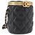 CHANEL Matelasse Chain Vanity Bag Lamb Skin Black Gold CC Auth 187609SAM Nero D'oro