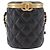 CHANEL Matelasse Chain Vanity Bag Lamb Skin Black Gold CC Auth 187609SAM Nero D'oro - vista 2