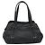Céline Borsa CELINE Triomphe in pelle nera argento 185601A Nero - vista 3
