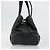 Céline Borsa CELINE Triomphe in pelle nera argento 185601A Nero - vista 4
