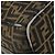 FENDI Zucca Canvas Vanity Hand Bag Black Brown Auth 185538 Marrone Nero - vista 11