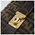 FENDI Zucca Canvas Vanity Hand Bag Black Brown Auth 185538 Marrone Nero - vista 14