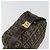 FENDI Zucca Canvas Vanity Hand Bag Black Brown Auth 185538 Marrone Nero - vista 6