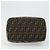 FENDI Zucca Canvas Vanity Hand Bag Black Brown Auth 185538 Marrone Nero - vista 9