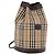 Borsa a Spalla Burberrys Nova Check in Tela Beige Auth 186020A