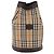 Borsa a Spalla Burberrys Nova Check in Tela Beige Auth 186020A - vista 2