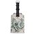 LOUIS VUITTON Savanna Chapman Brothers Porto Address Tag M54139 Auth 185779M Bianco - vista 2