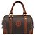 Céline Borsa CELINE Macadam Canvas PVC Pelle Marrone Oro Auth BA13467 D'oro - vista 2