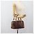 Céline Borsa CELINE Macadam Canvas PVC Pelle Marrone Oro Auth BA13467 D'oro - vista 20