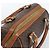 Céline Borsa CELINE Macadam Canvas PVC Pelle Marrone Oro Auth BA13467 D'oro - vista 6