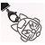 Collana CHANEL Cat Robot in metallo Nero CC Auth 185784M - vista 3