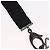 Collana CHANEL Cat Robot in metallo Nero CC Auth 185784M - vista 5