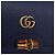 Portafoglio GUCCI Bamboo in pelle blu navy e oro 658244 Auth 186153M D'oro - vista 12