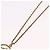 Collana rotonda con logo CD Christian Dior in metallo Oro Auth SW2396 D'oro - vista 11