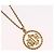 Collana rotonda con logo CD Christian Dior in metallo Oro Auth SW2396 D'oro - vista 3
