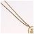 Collana rotonda con logo CD Christian Dior in metallo Oro Auth SW2396 D'oro - vista 4