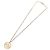 Collana rotonda con logo CD Christian Dior in metallo Oro Auth SW2396 D'oro - vista 9